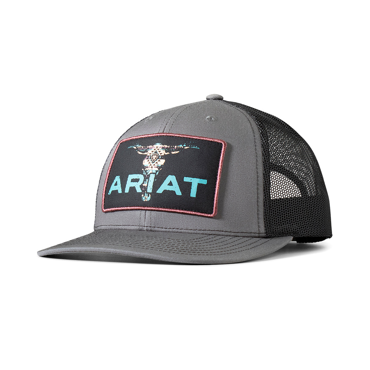Ariat Cap Bull Skull Patch Charcoal A300085907