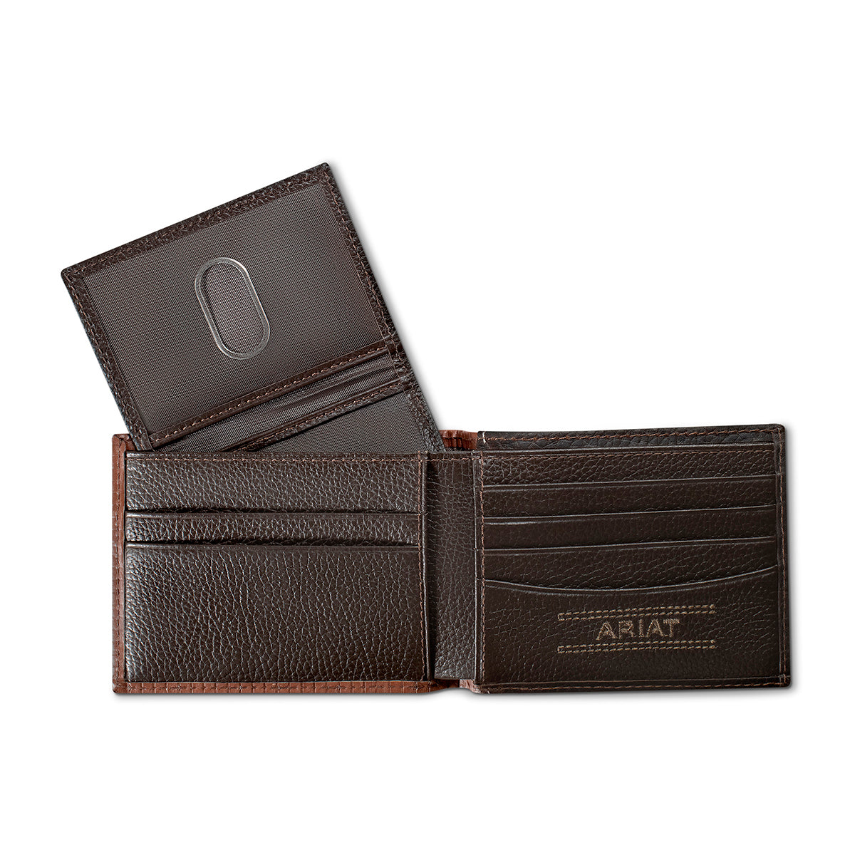 Ariat A3569302 Bifold Wallet Ariat Shield Patch Brown