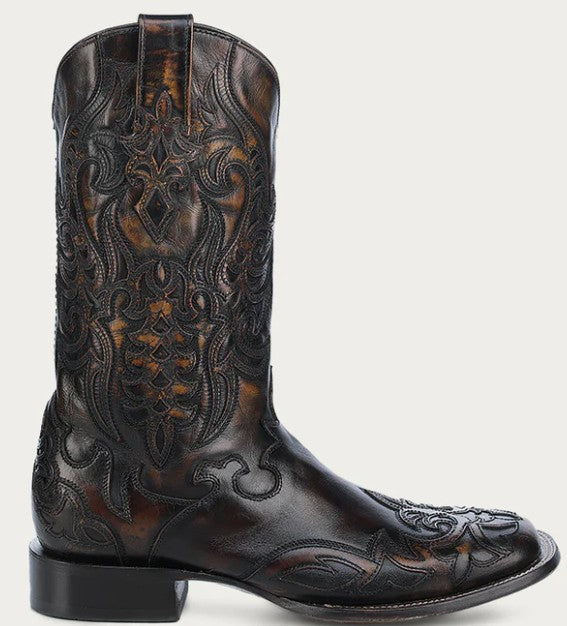 Corral A4655 Black/Homey Overlay Mens Cowboy Boots