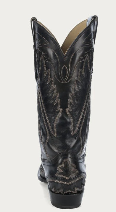 Corral C4149 Mens Woven Detail & Inlay with Black/Blue Embroidery Snip Toe Cowboy Boots