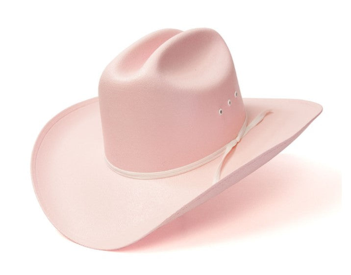 Western Express CA-2E Pink Straw Western Cattleman Hat