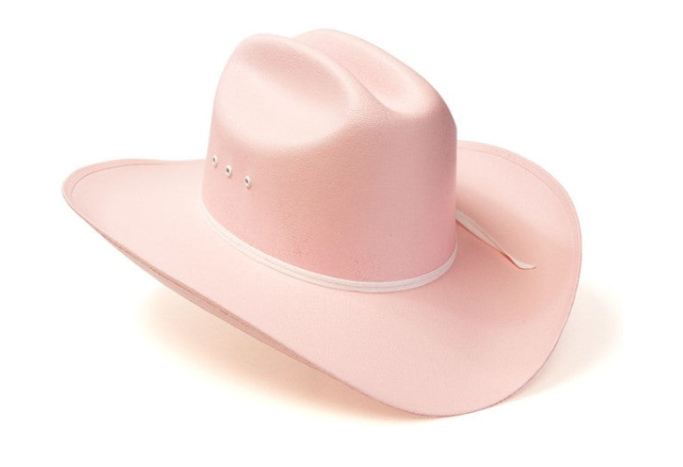 Western Express CA-2E Pink Straw Western Cattleman Hat