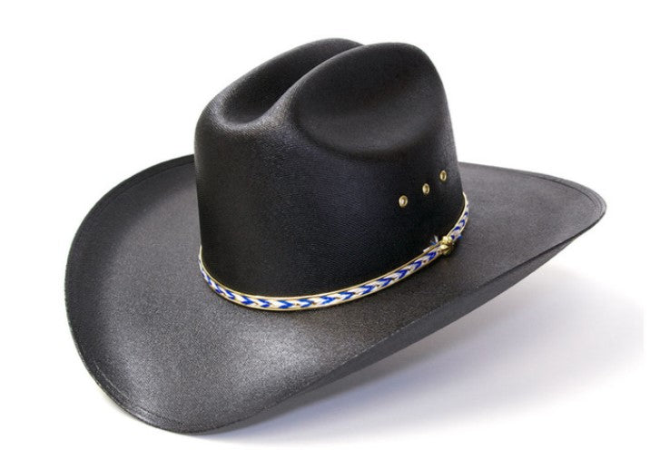 Western Express CA-BLK-E Black Straw Western Cattleman Hat