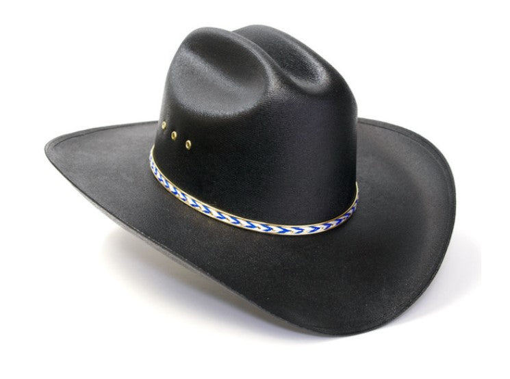 Western Express CA-BLK-E Black Straw Western Cattleman Hat