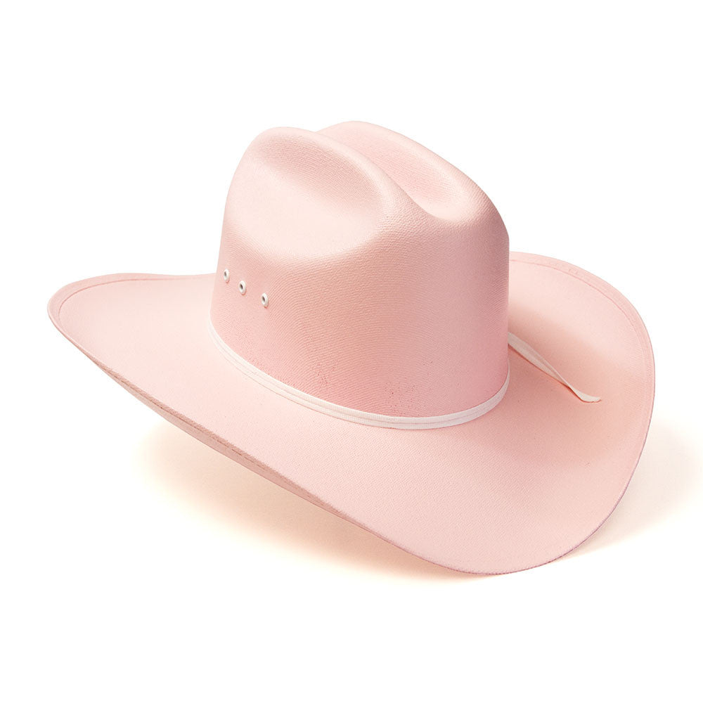Western Express CA-2E Pink Straw Western Cattleman Hat
