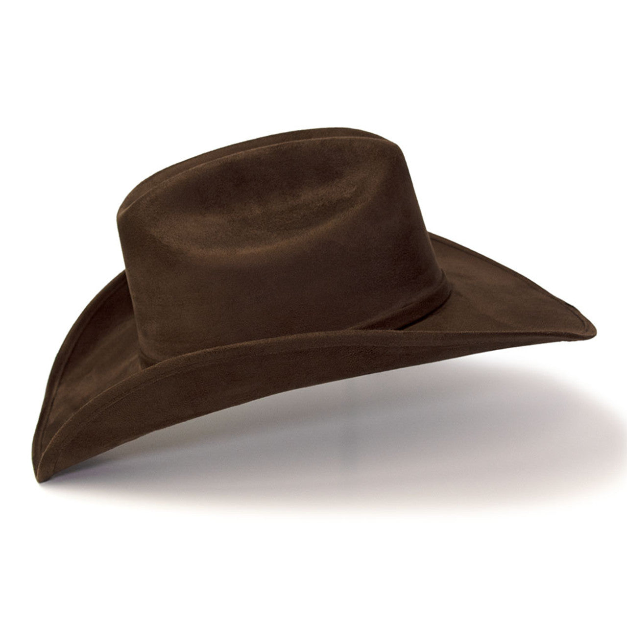 Western Express CL-96 Suede Finish Cattleman Hat in Brown