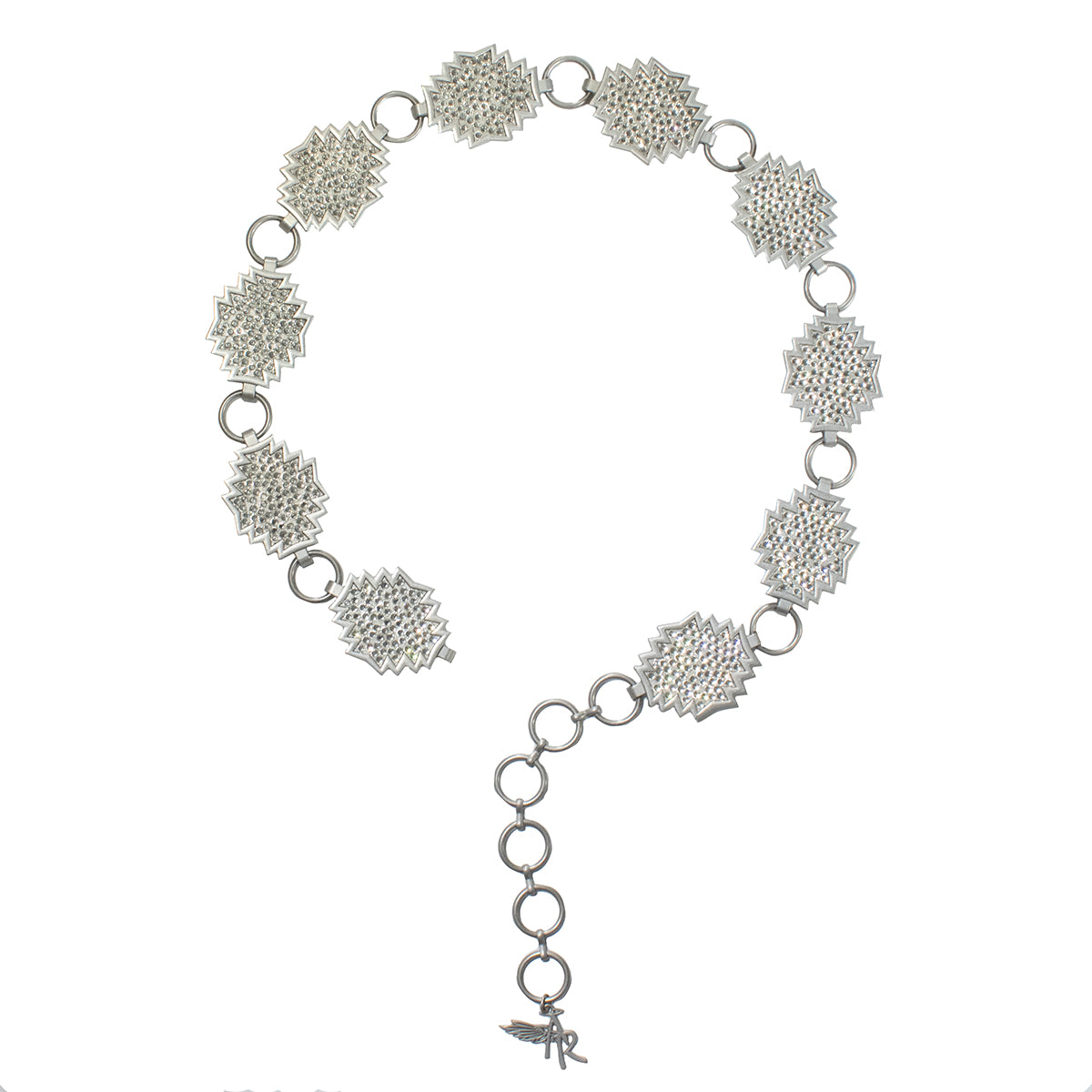 M&F Angel Ranch Belt 2" Southwestern Conchos Crystals Silver D140005536