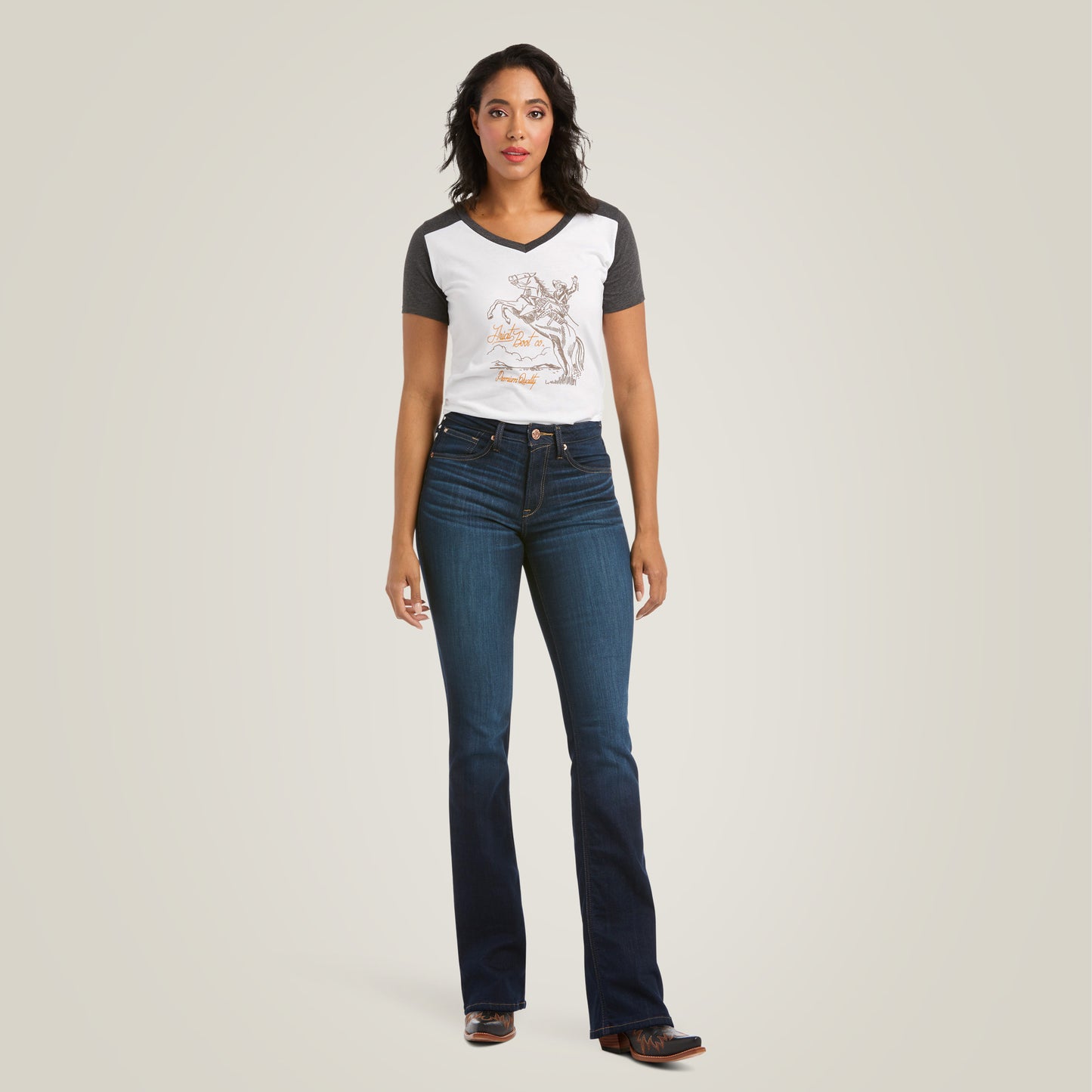 Ariat Ladies R.E.A.L. High Rise Ballary Boot Cut Jeans 10036813