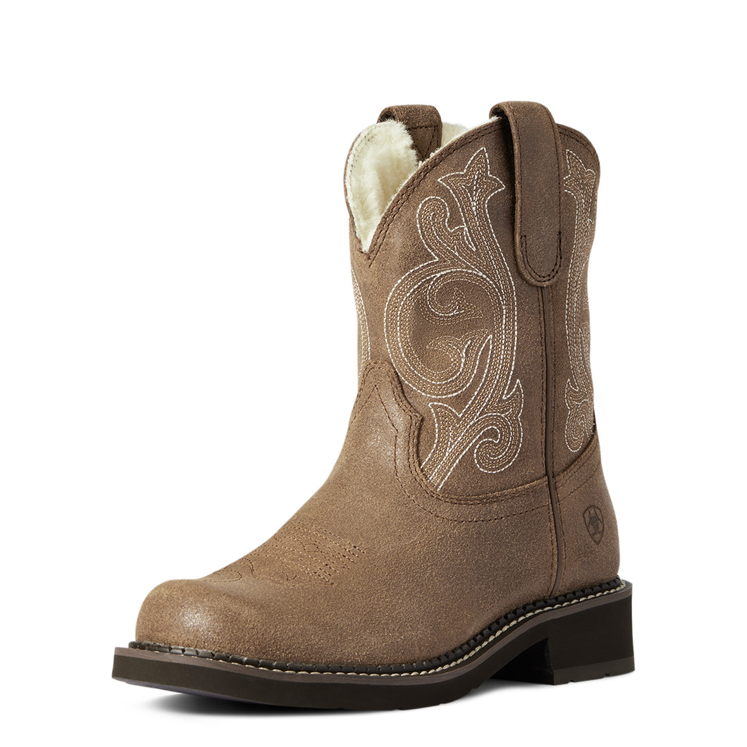 Ariat Ladies 10038374 Fatbaby Cosy Ash Brown Western Boots