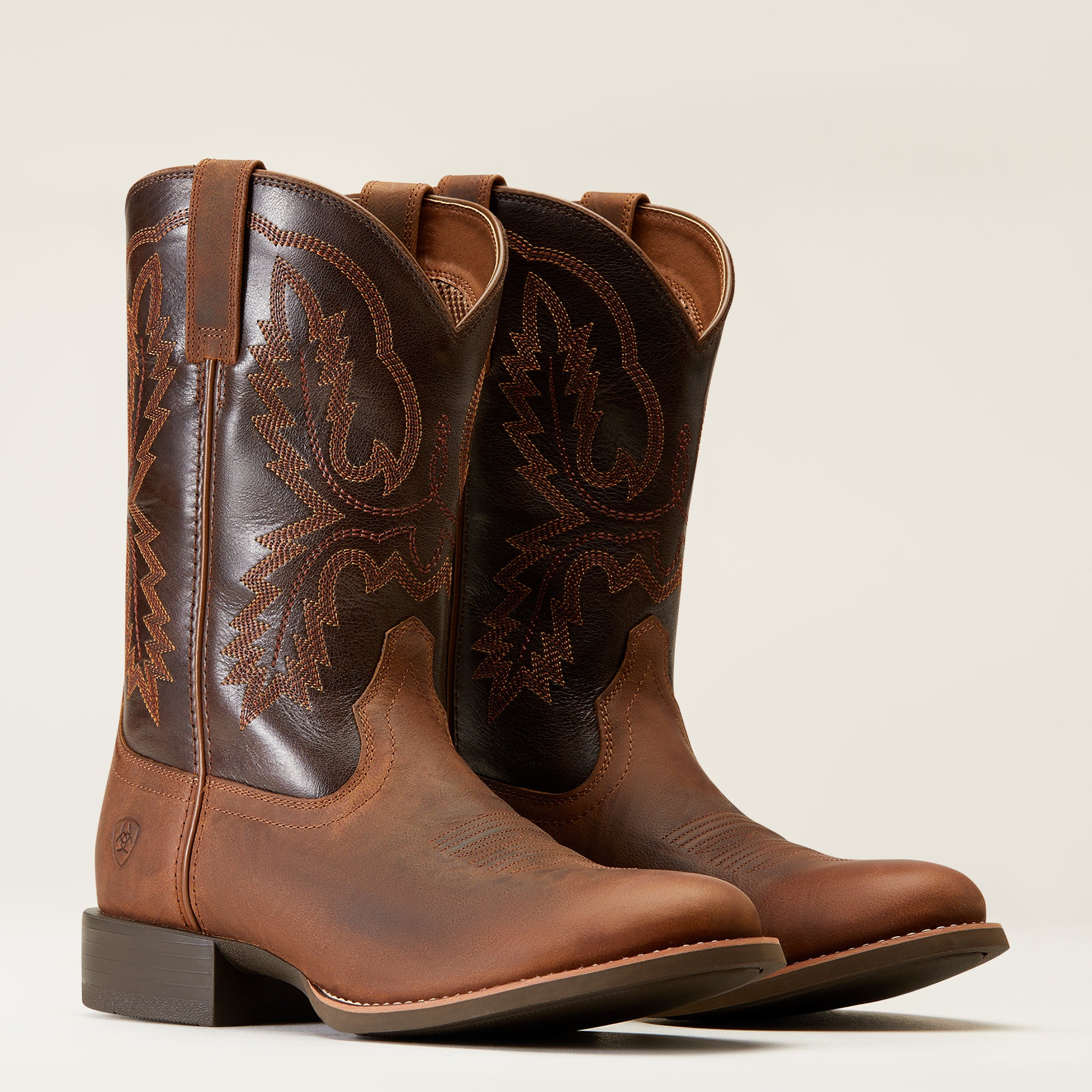 Ariat Mens 10046871 Sport Stratten Western Boots in Sorrel Crunch Brow
