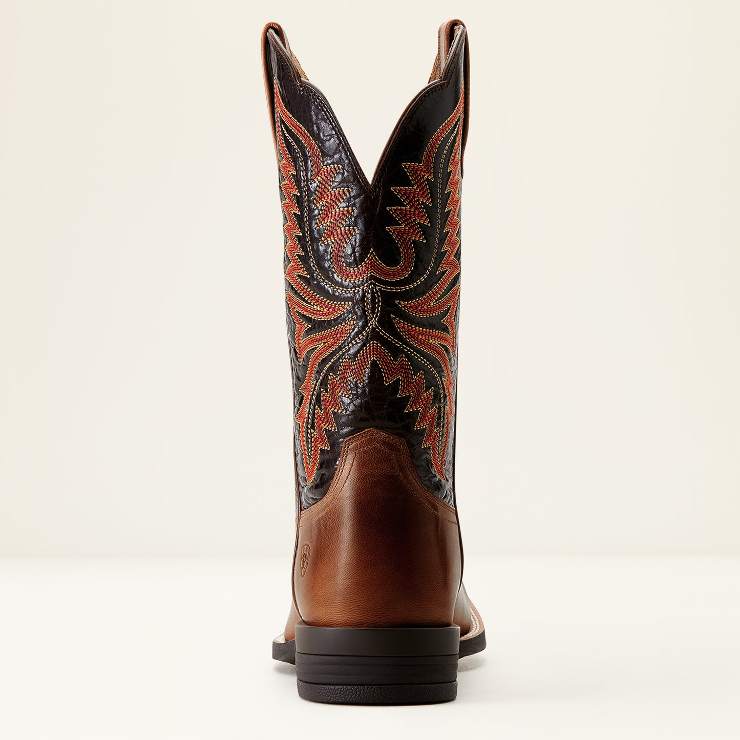 Ariat Mens 10053579 Brush Creek Western Boots in Mesa Tan and Thunder Brown