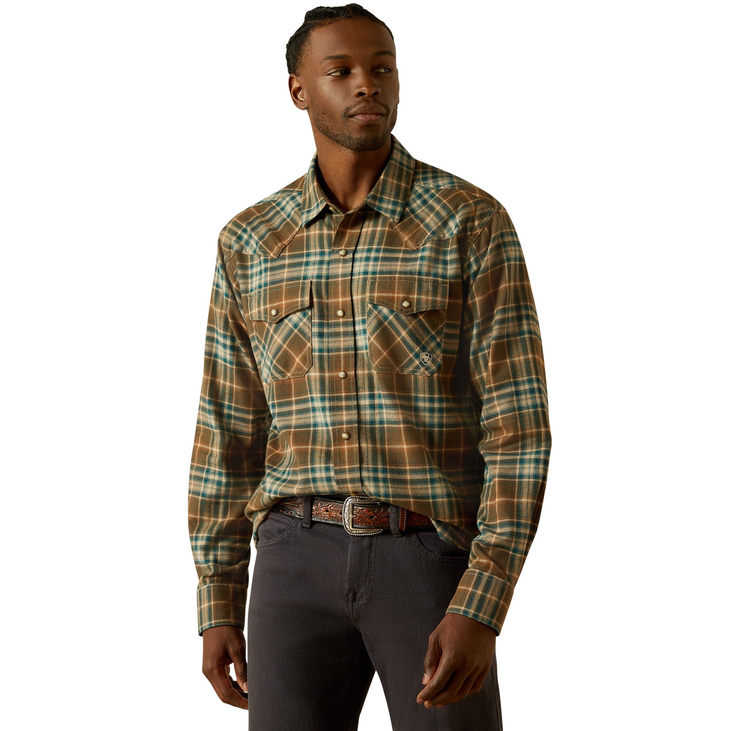 Ariat Mens Henry Retro Snap Long Sleeved Shirt 10062220