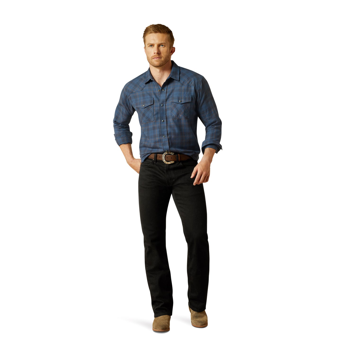 Ariat Mens Holland Retro Snap Long Sleeved Shirt 10062222