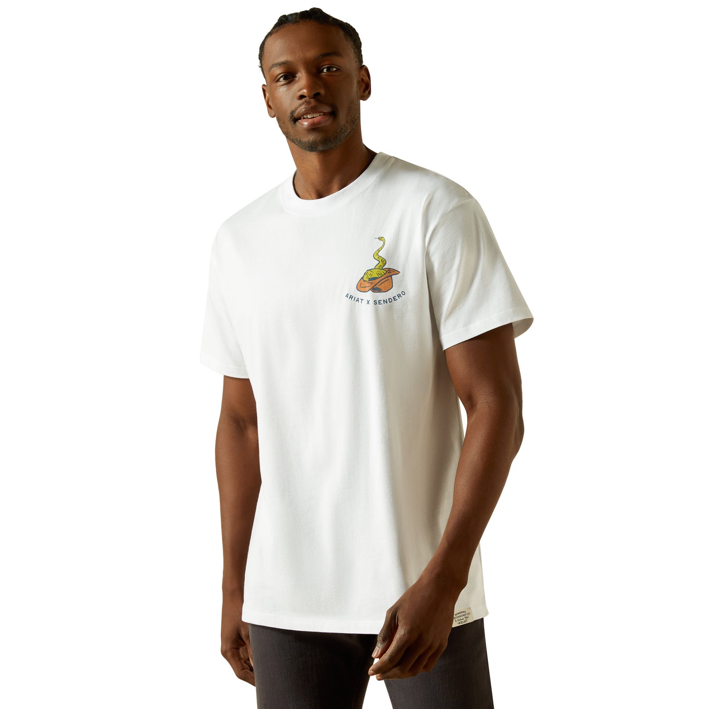 Ariat Unisex Sendero Fool Me Once T-Shirt 10062400 in White