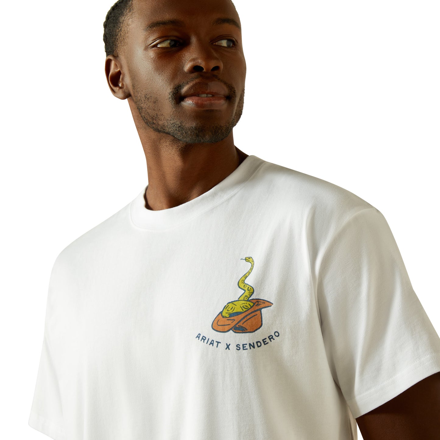 Ariat Unisex Sendero Fool Me Once T-Shirt 10062400 in White