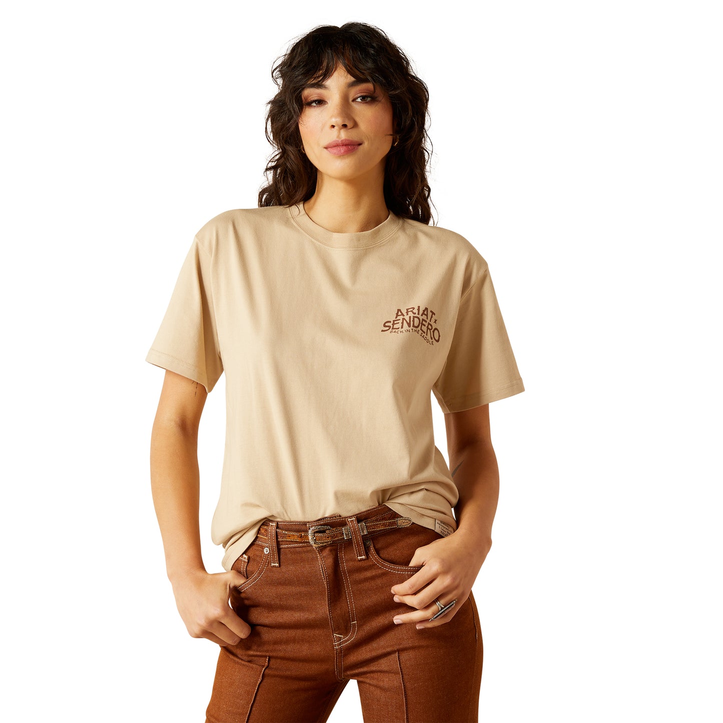 Ariat Unisex Sendero West Is Best T-Shirt in Irish Cream 10062402