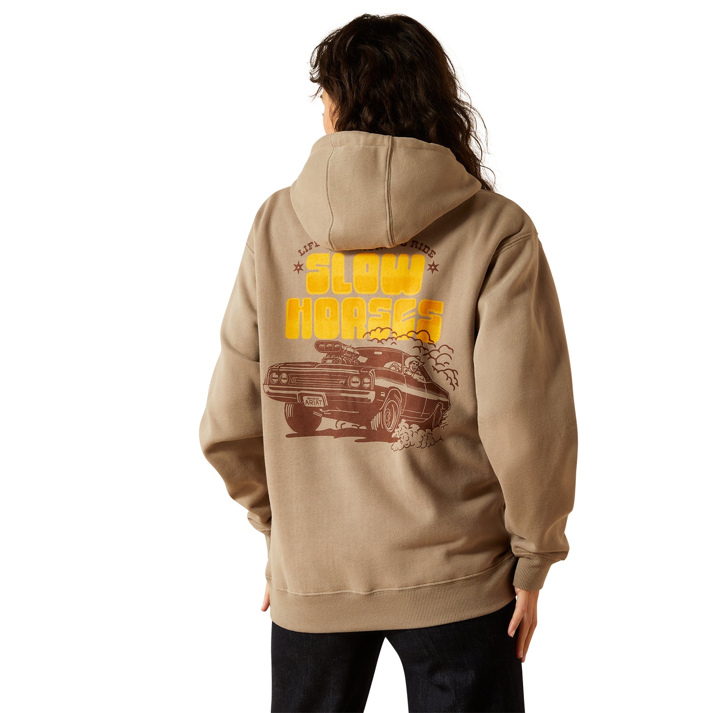 Ariat Unisex Sendero Slow Horses Hoodie in Brindle 10062503