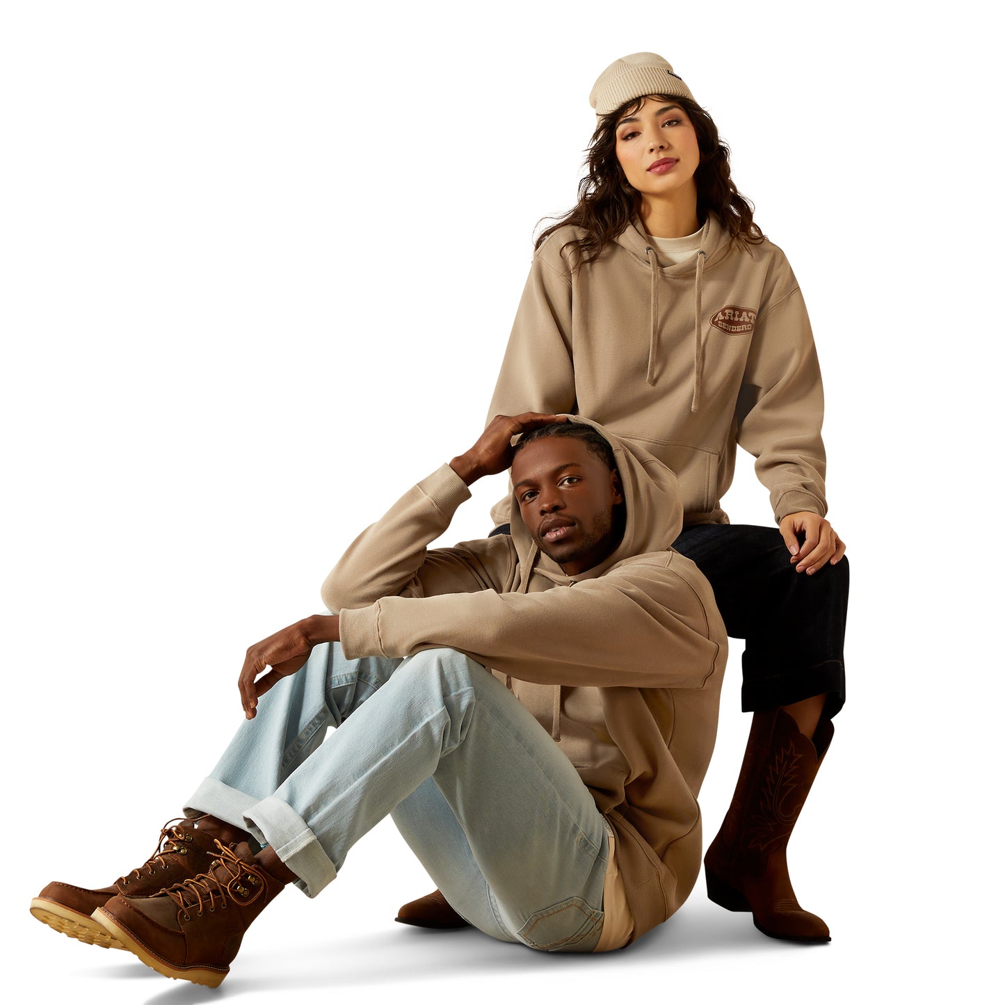 Ariat Unisex Sendero Slow Horses Hoodie in Brindle 10062503