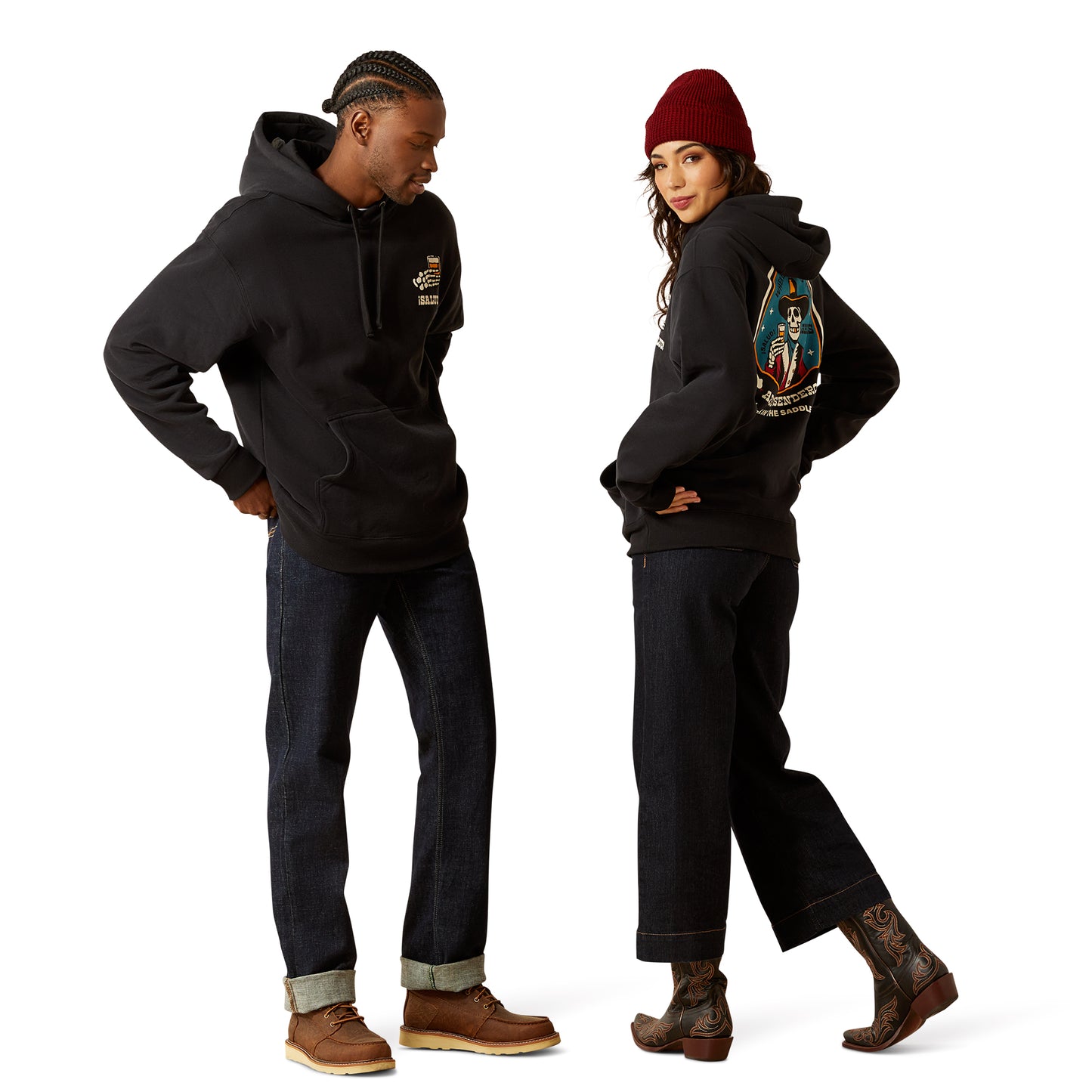 Ariat Unisex Sendero When Live Gives You Agaves Hoodie 10062504 in Black