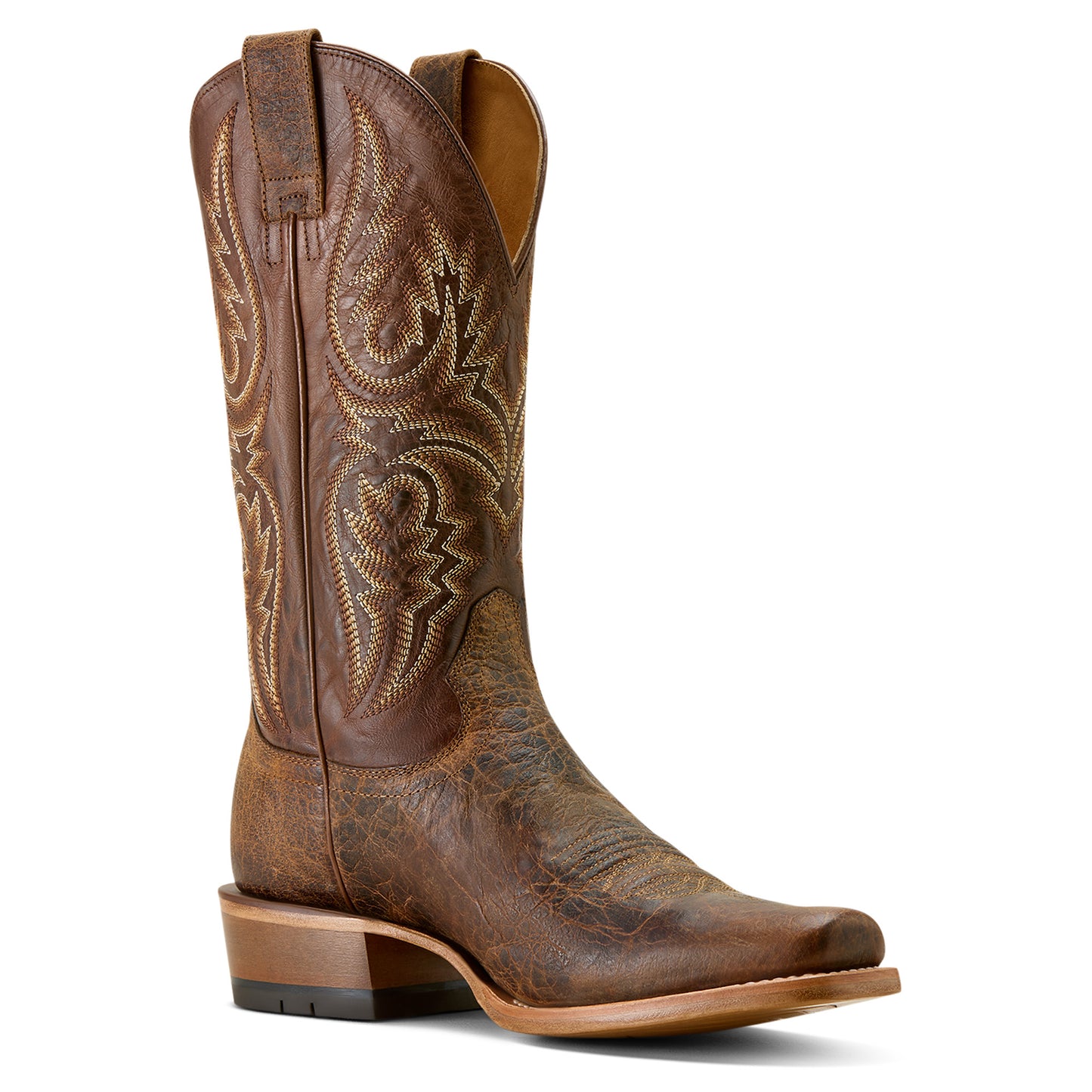 Ariat Mens 10063782 Futurity Platinum Cowboy Boots in Saddle Brown Bison