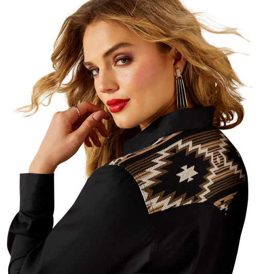 Ariat Ladies Dawn Western Shirt 10062789 in Black