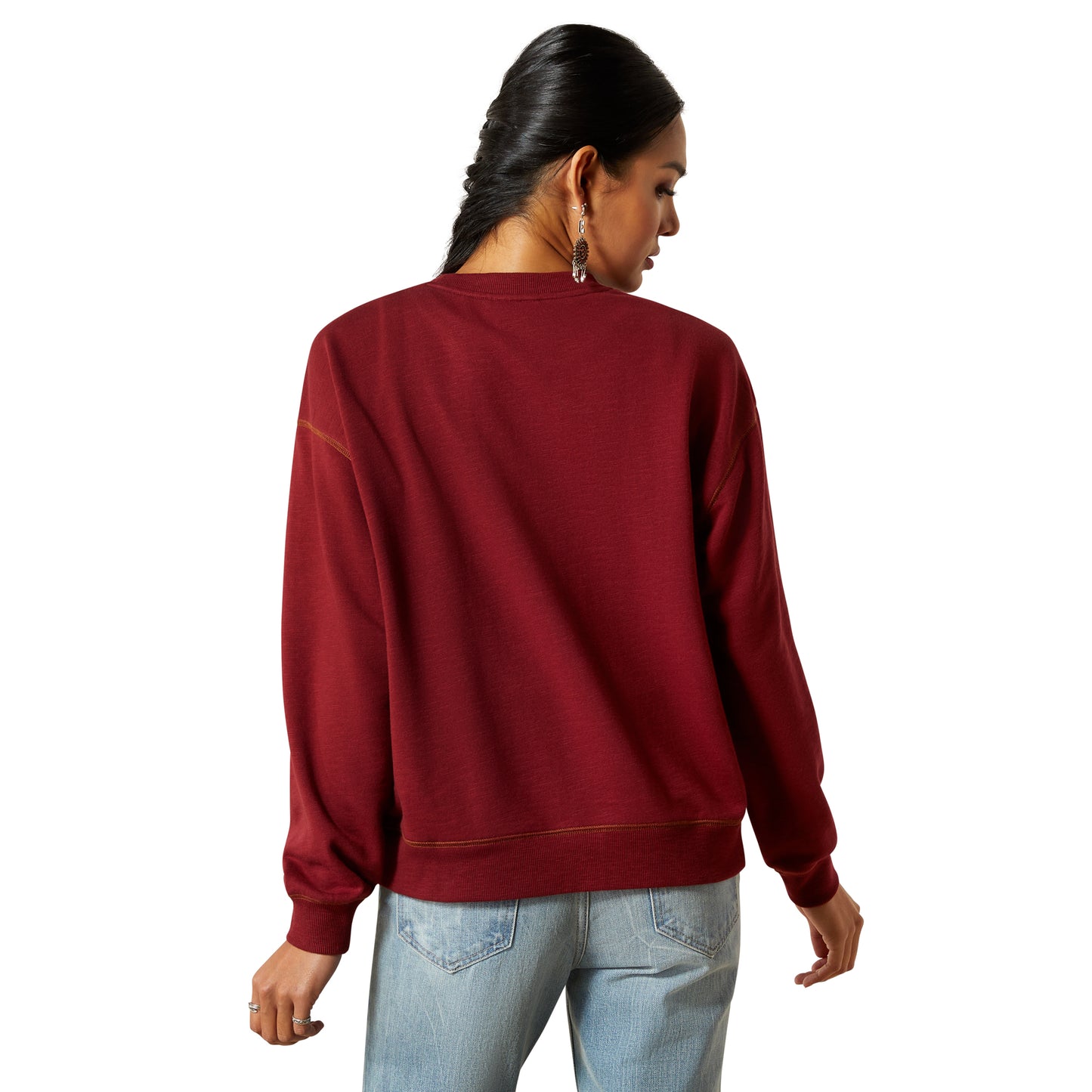 Ariat Ladies 10062799 Lasso Sweatshirt in Cabernet