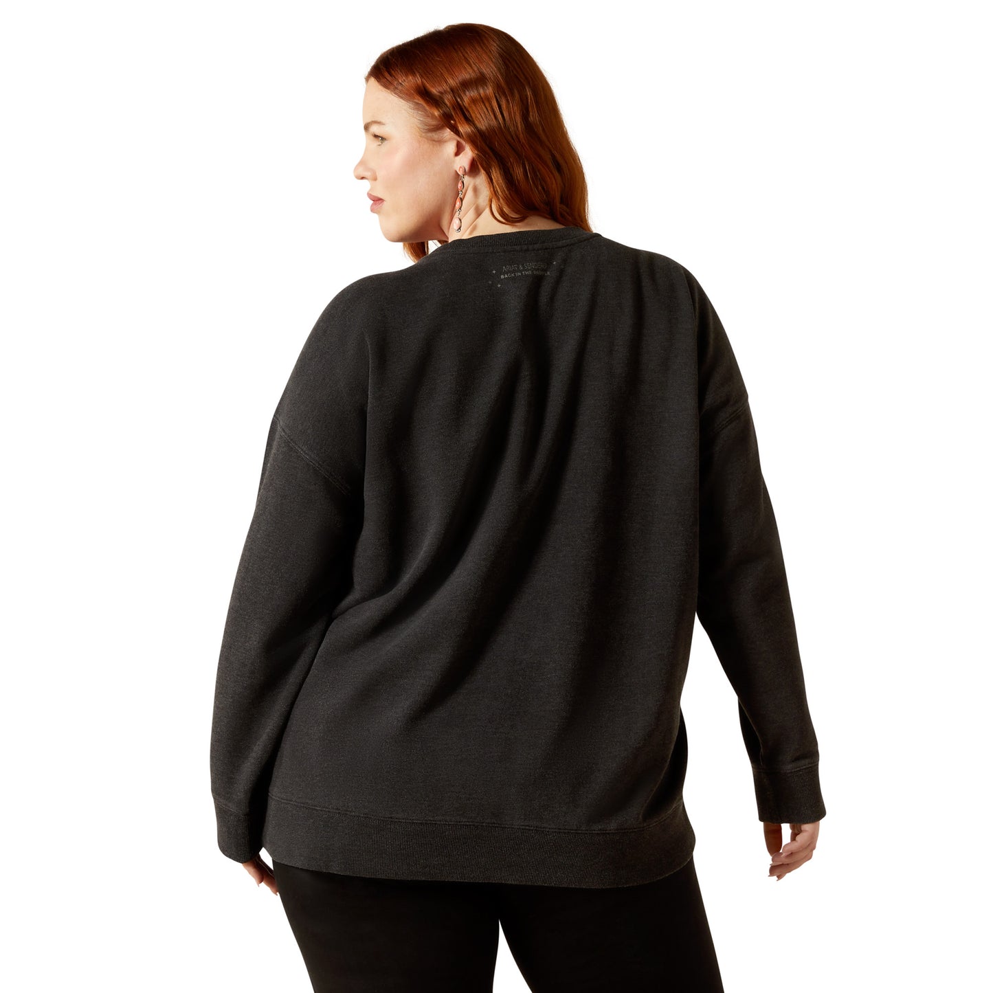 Ariat Unisex 10062829 Oversize Sendero When Life Gives You Agaves Sweatshirt in Black Mineral Wash