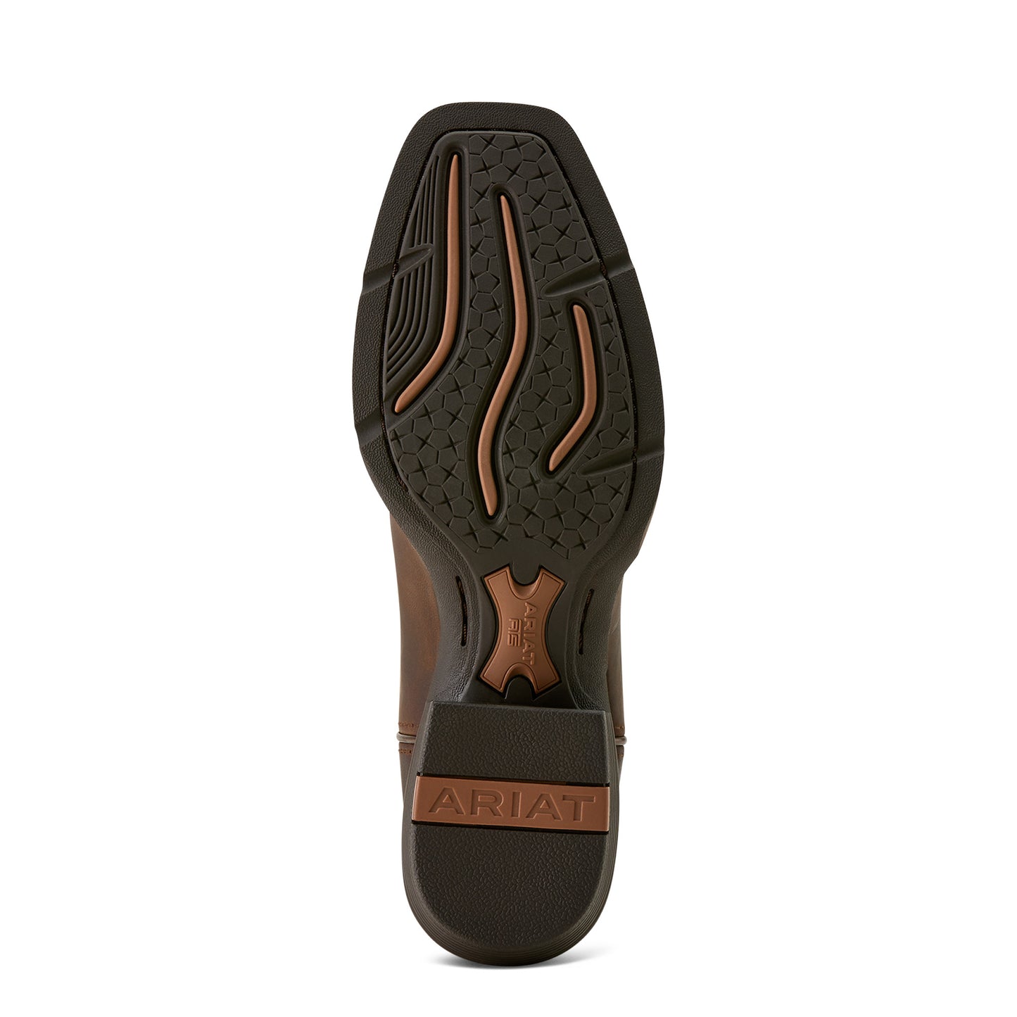 Ariat Ladies 10064077 Round Up Narrow Cutter Toe Western Boots in Sassy Brown and Ocean