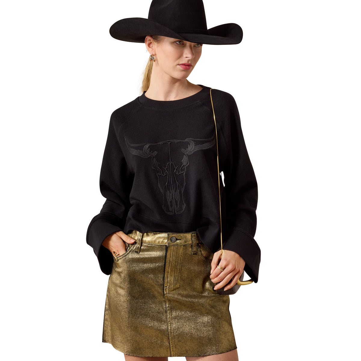 Ariat Ladies 10080672 Steer Statement Sweatshirt