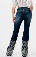 Load image into Gallery viewer, Grace Jeans Aztec Motif 3D Print High Waisted| HB-61799
