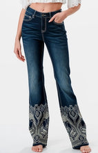 Load image into Gallery viewer, Grace Jeans Aztec Motif 3D Print High Waisted| HB-61799
