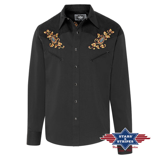 Hogan Black Mens Western Shirt