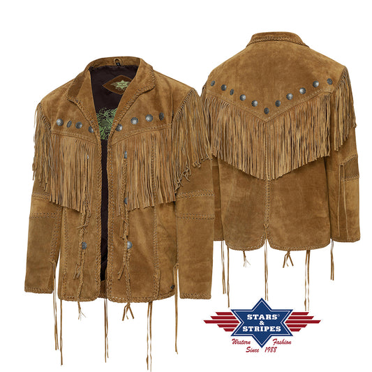 Hombre Brown Mens Western Jacket