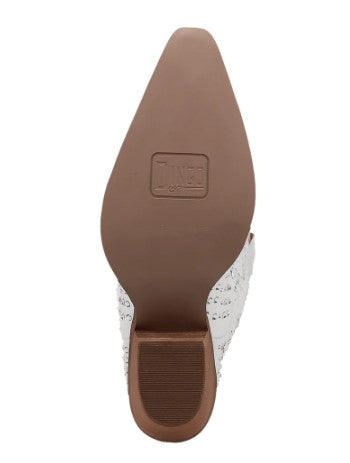Dingo Honkytonk Honey Denim in White DI 162 Ladies Cowboy Boot