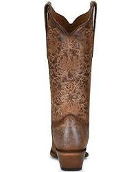 Circle G by Corral Ladies Western Embroidery Brown Boots L2038