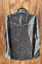 Load image into Gallery viewer, MontanaCo Men&#39;s Long Sleeved All Over Paisley Print Western Snap Shirt M-1105
