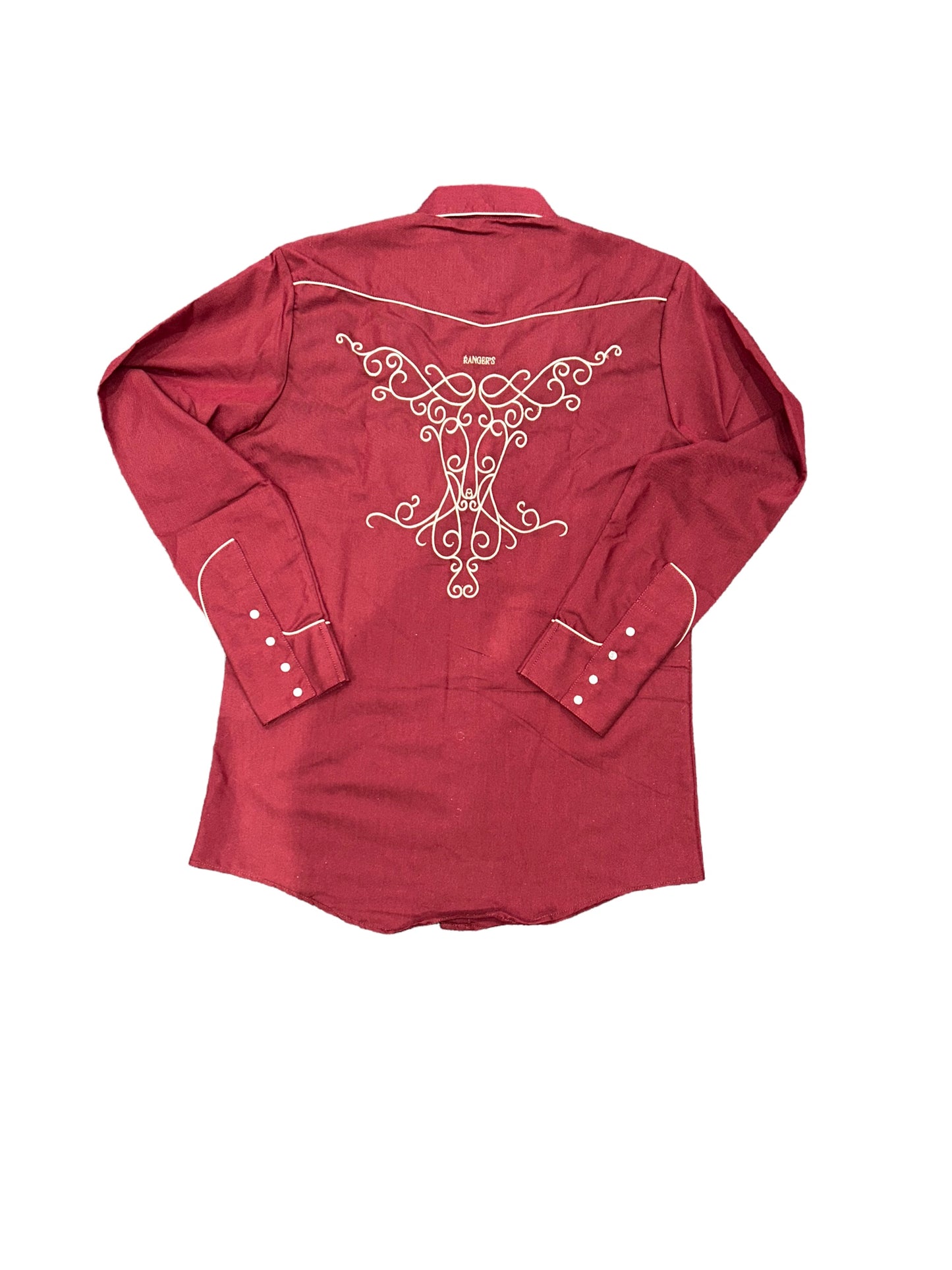 Rangers Pastizal Burgundy 012CA01 Western Shirt