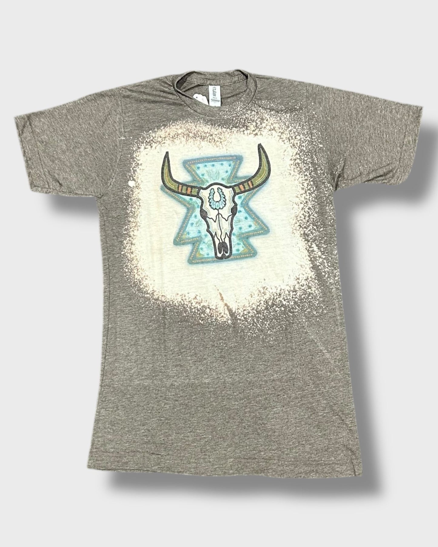 Aztec Turquoise Skull T-shirt AZT001