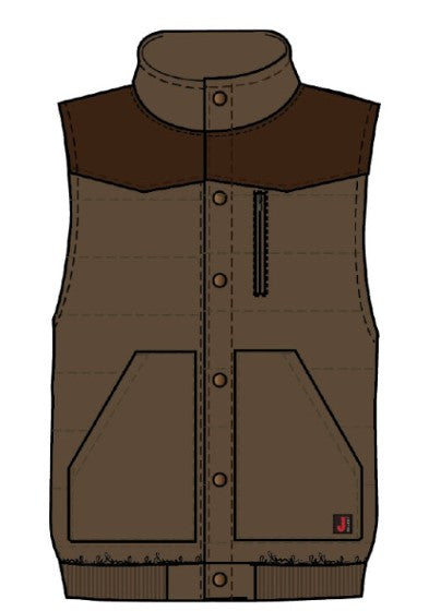 Justin Brands Body Warmer Vest Enid Midland in Autumnal Tones J-1486