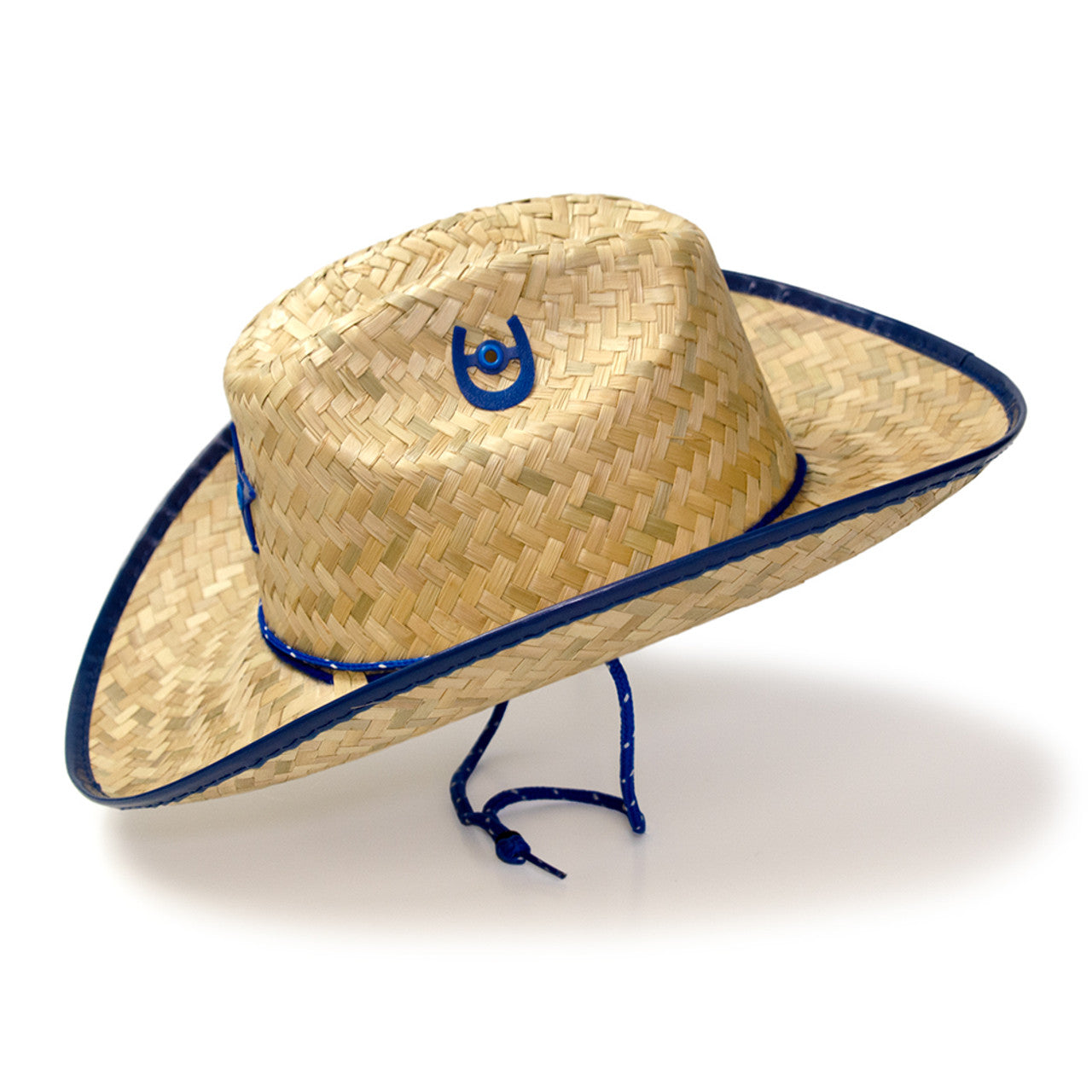 Western Express JJ-5 Palm Straw Hat Sheriff Blue