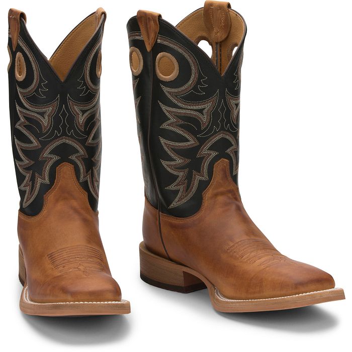 Justin Boots BR740 Caddo in Copper Brown Mens Cowboy Boots