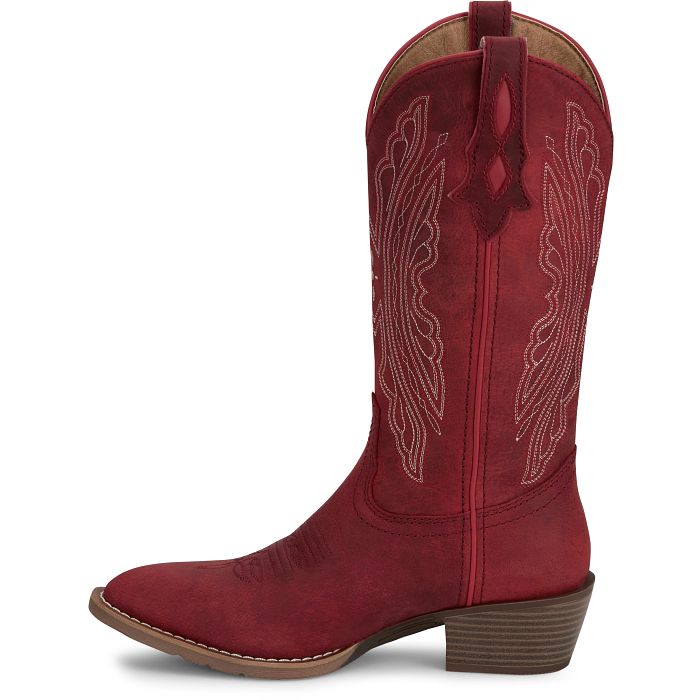 Justin Ladies GY2870 Renie in Classic Red Cowboy Boots