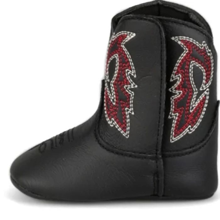 Justin Boots Mutton Buster Baby Boots Canter in Midnight Black MB2525
