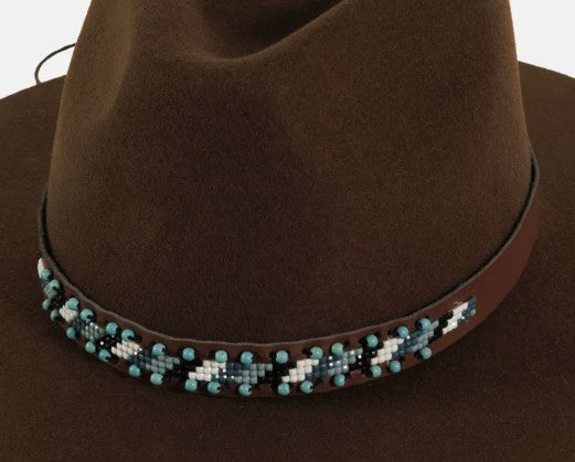 American Hat Makers Kenny | Turquoise Beaded Hat Band