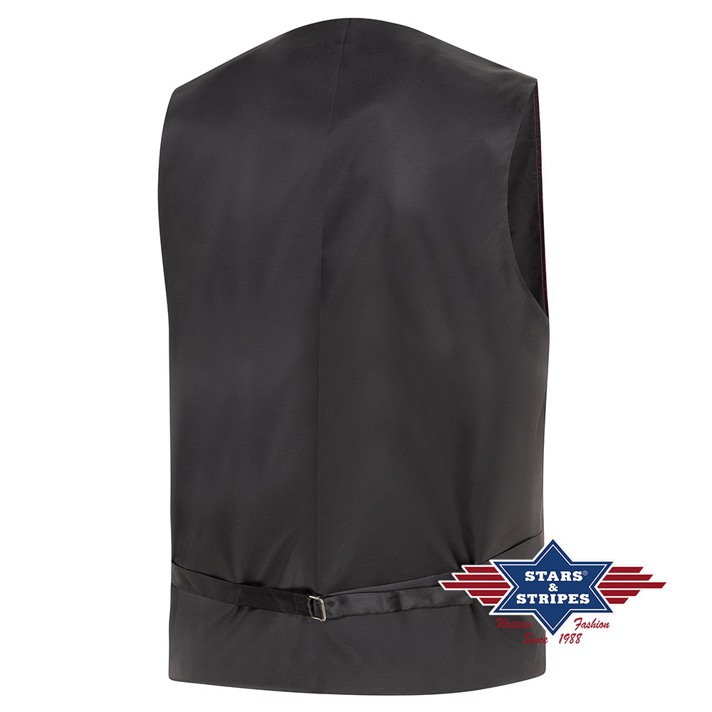 King Red Men's Western Waistcoat