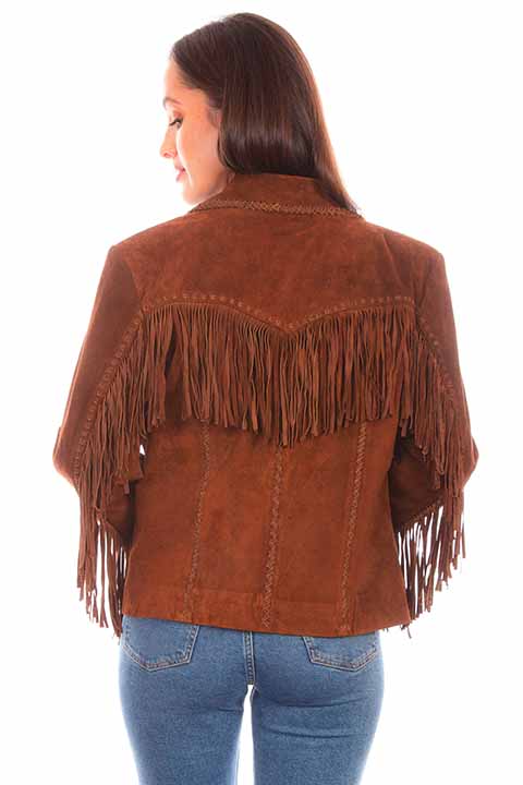 Scully L1080 Ladies Leather Jacket in Cafe Brown