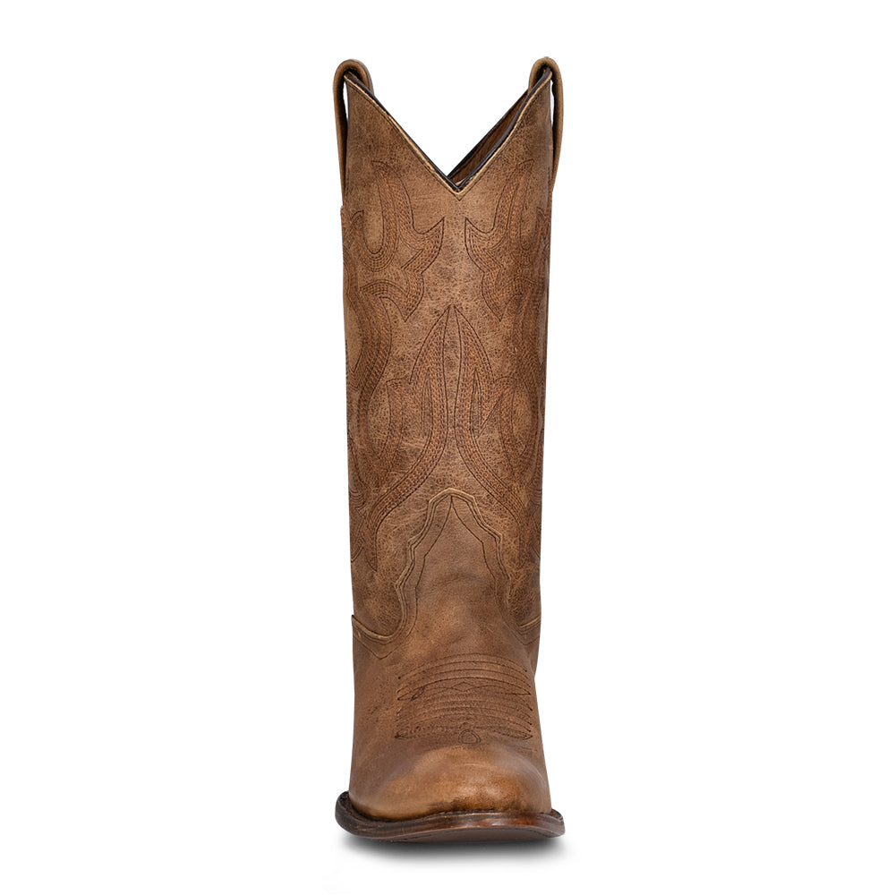 Circle G by Corral Men's L5888 Tan Embroidery Round Toe Cowboy Boot