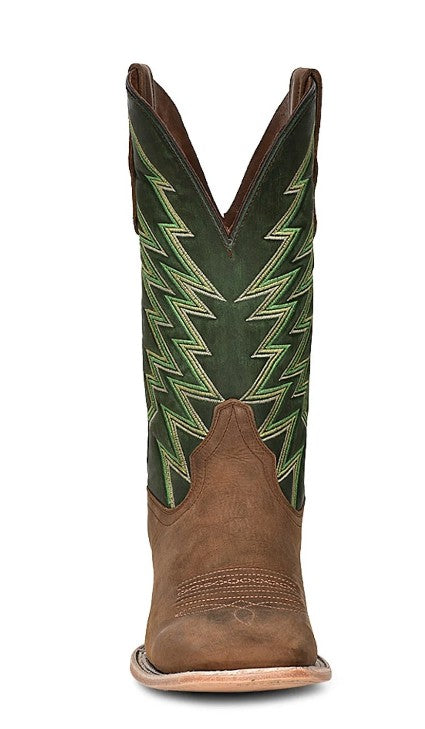 Circle G L5978 Cinnamon/Green Mens Cowboy Boots