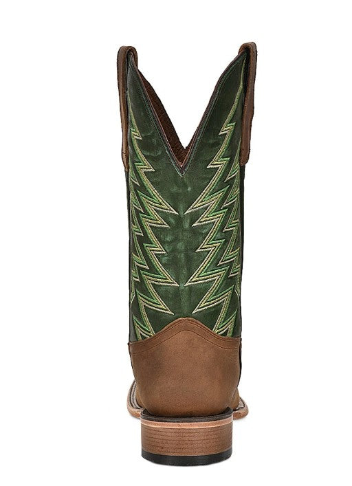 Circle G L5978 Cinnamon/Green Mens Cowboy Boots