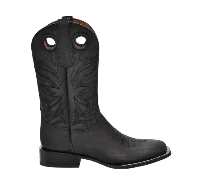 Corral Circle G L6079 Mens Black Embroidery Pull Holes Boots